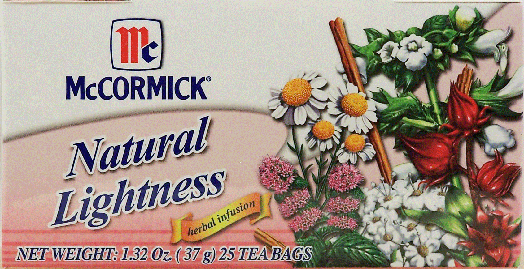 Mc Cormick Natural Lightness herbal infusion tea bags, 25-count Full-Size Picture